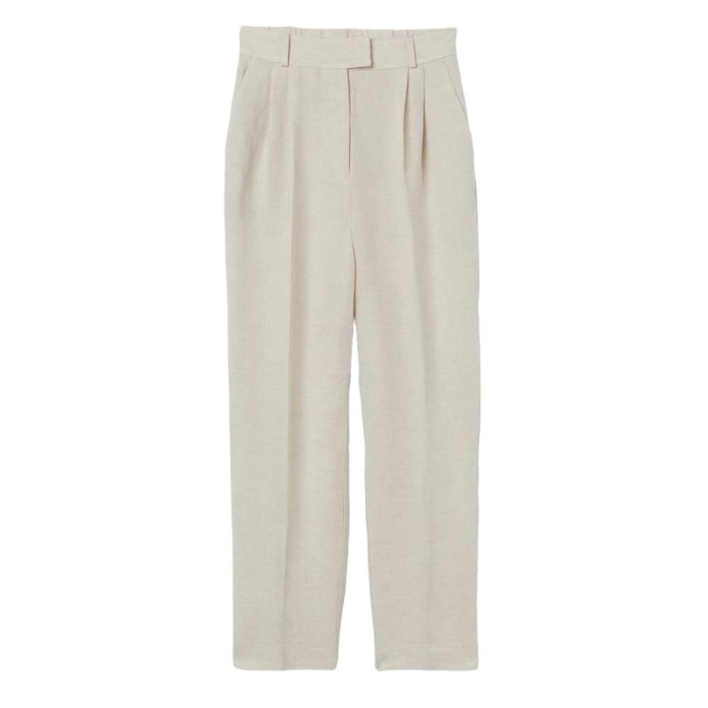 H&M Creased Pants Beige